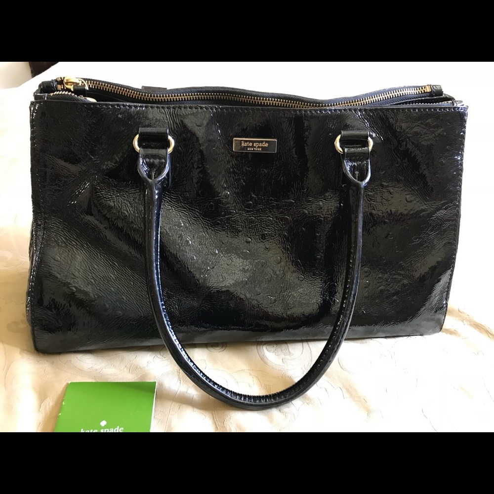 Kate Spade Patent Leather Bag in Black